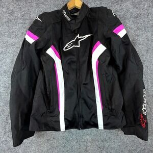 Alpinestars Stella T-GP Plus R V2 Air Street Motorcycle Jacket Womens XL Black